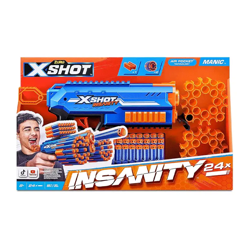 Zuru Xshot 36603 Lanzador de 48 Dardos Insanity