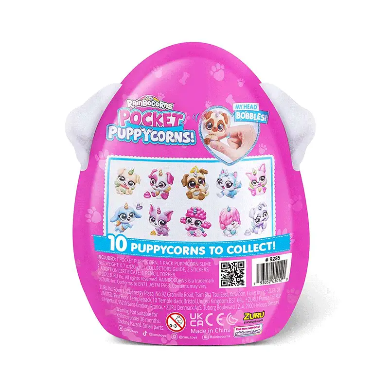 Zuru Rainbocorns 9285 Peluche Pocket Puppycom 1 Pack