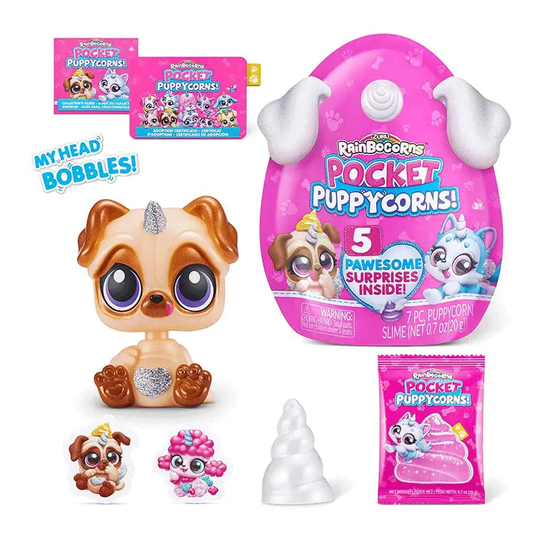 Zuru Rainbocorns 9285 Peluche Pocket Puppycom 1 Pack