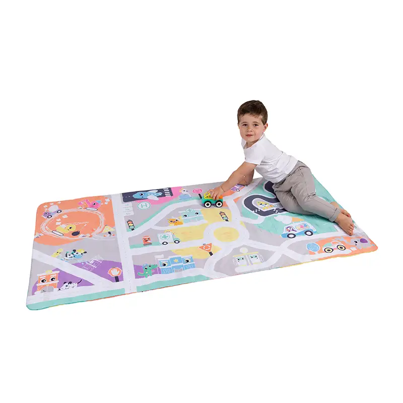 Playgro 0188241 Jumbo Mat Reversible Ciudad & Campo