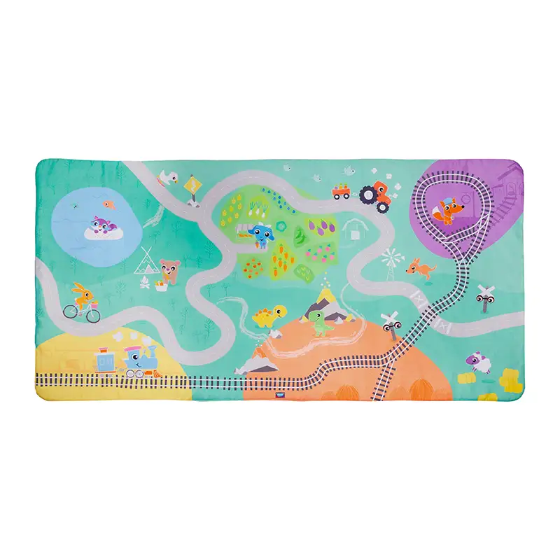 Playgro 0188241 Jumbo Mat Reversible Ciudad & Campo