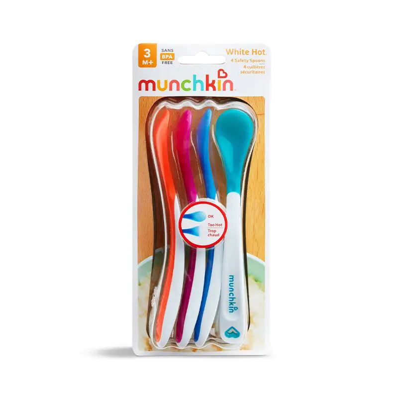 Munchkin 43682 Set de 4 Cucharadas con sensor de Temperatura
