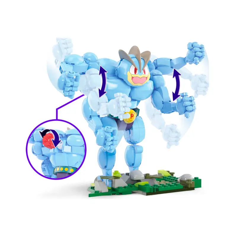 Mattel Mega Construx Hth70-0 Pokémon Set de Machamp
