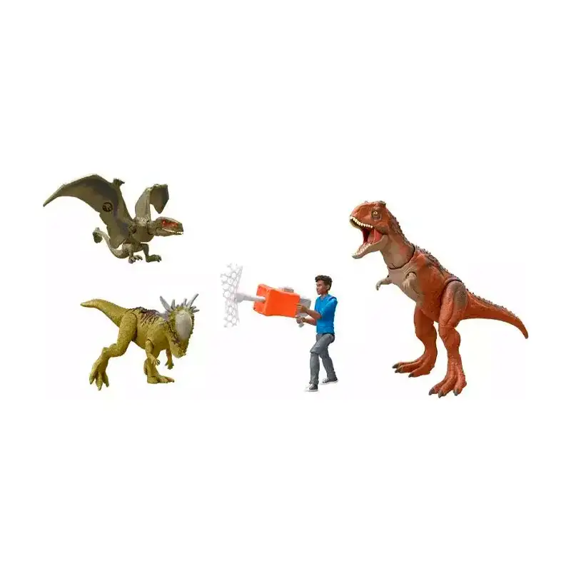Mattel Jurassic World Htv78-0 Dinosaurio Pack De Aventura