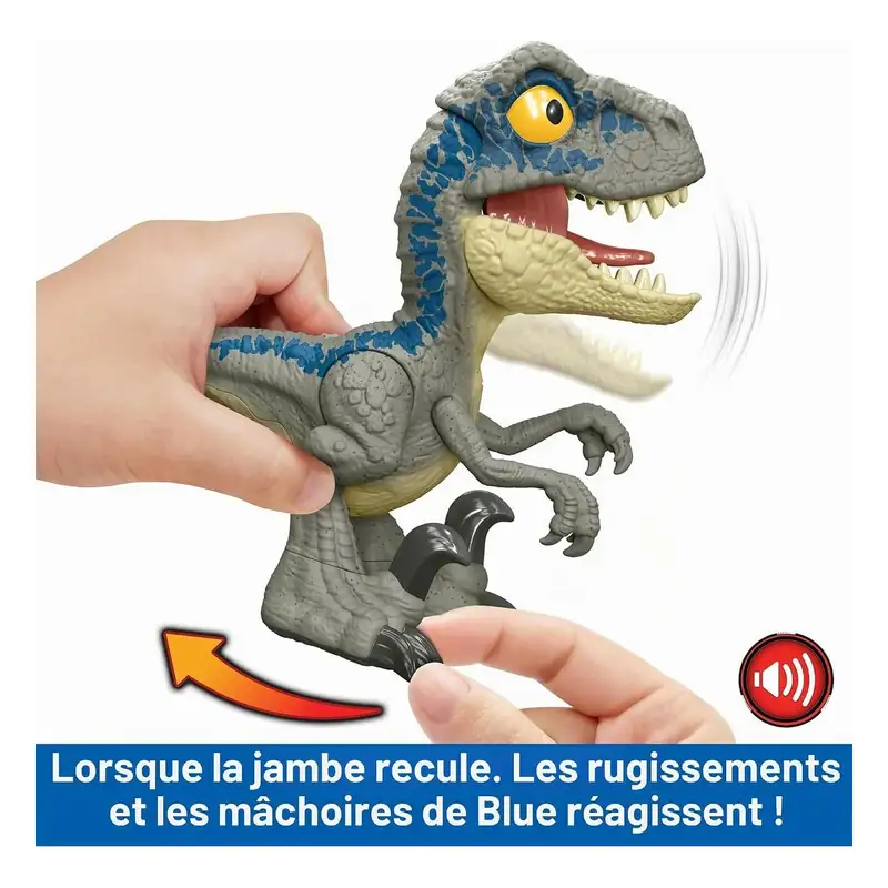 Mattel Jurassic World Hvb43-0 Figura Interactiva Mega Roar Blue