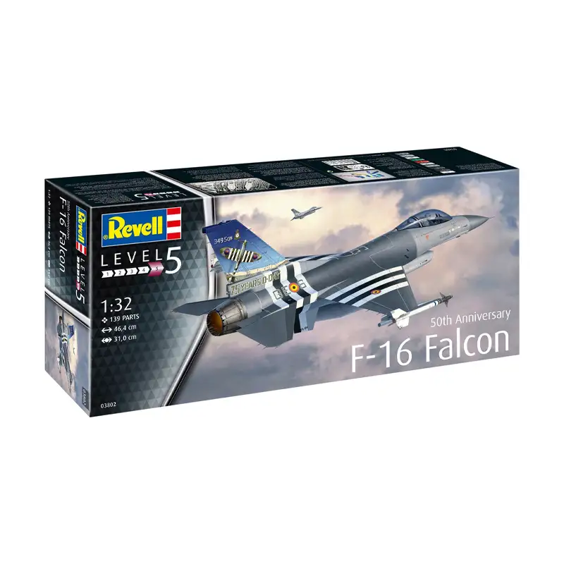 Revell Model 3802 F-16 Falcon Edicion 50 Aniversario De Revell