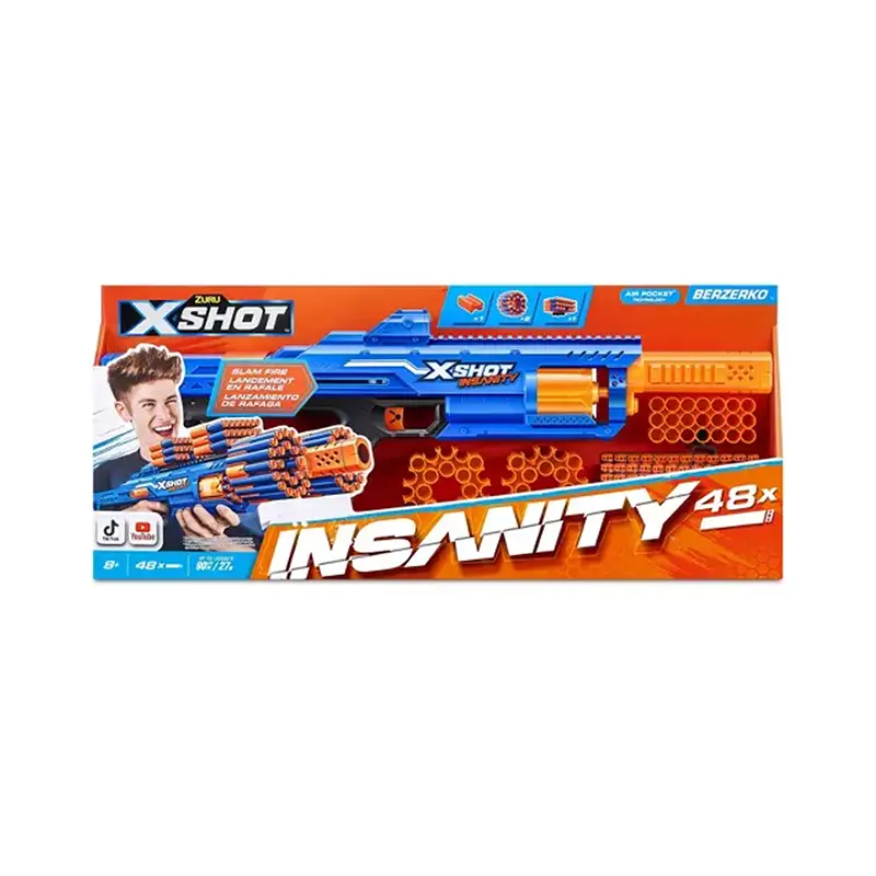 Zuru Xshot 36610 Lanzador Insanity Berzerko 48 Tiros