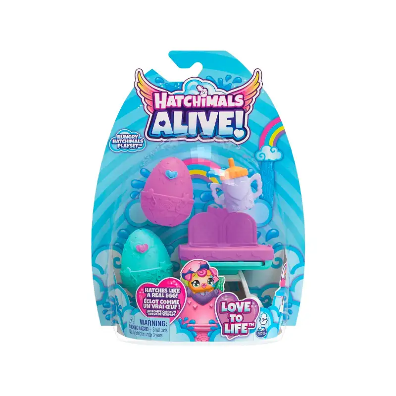 Spin Master Hatchimals 6067740 Set Silla De Comida Con 2 Figuras Sorpresa
