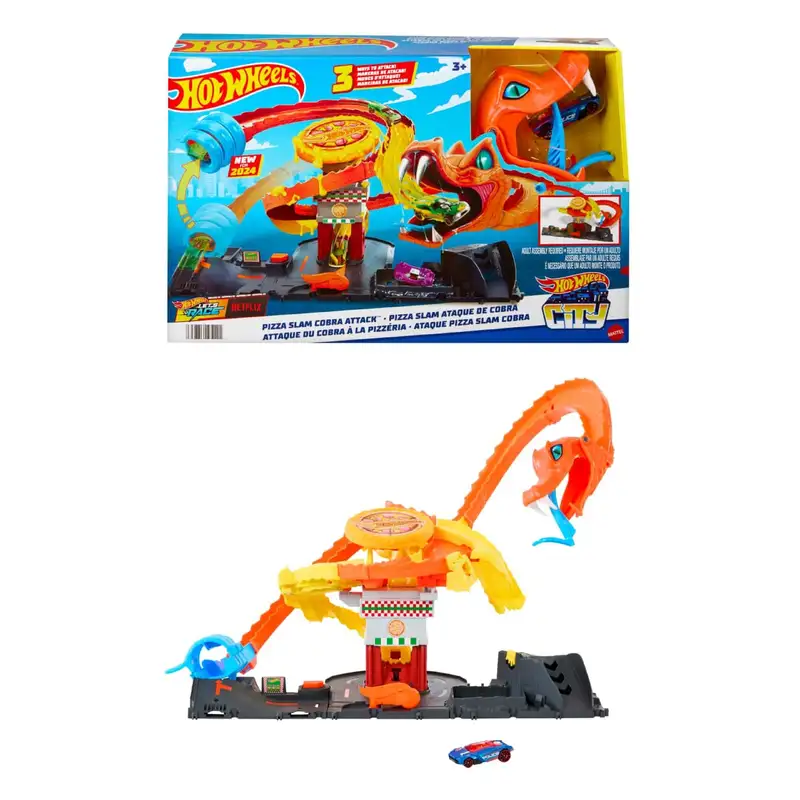 Mattel Hot Wheels Htn81 City Ataque De Cobra Vs Pizza