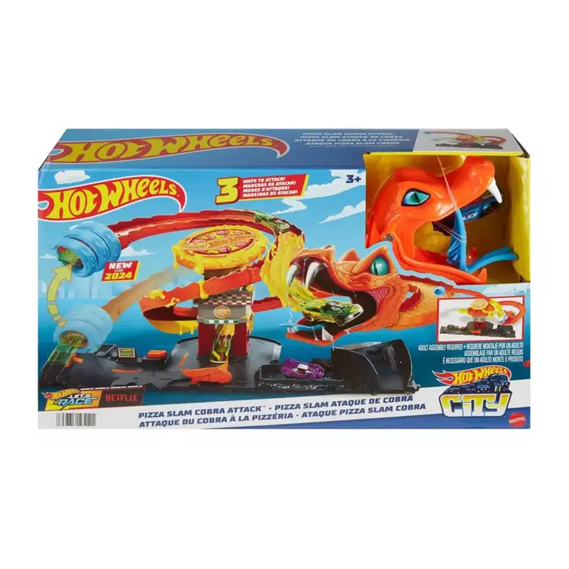 Mattel Hot Wheels Htn81 City Ataque De Cobra Vs Pizza