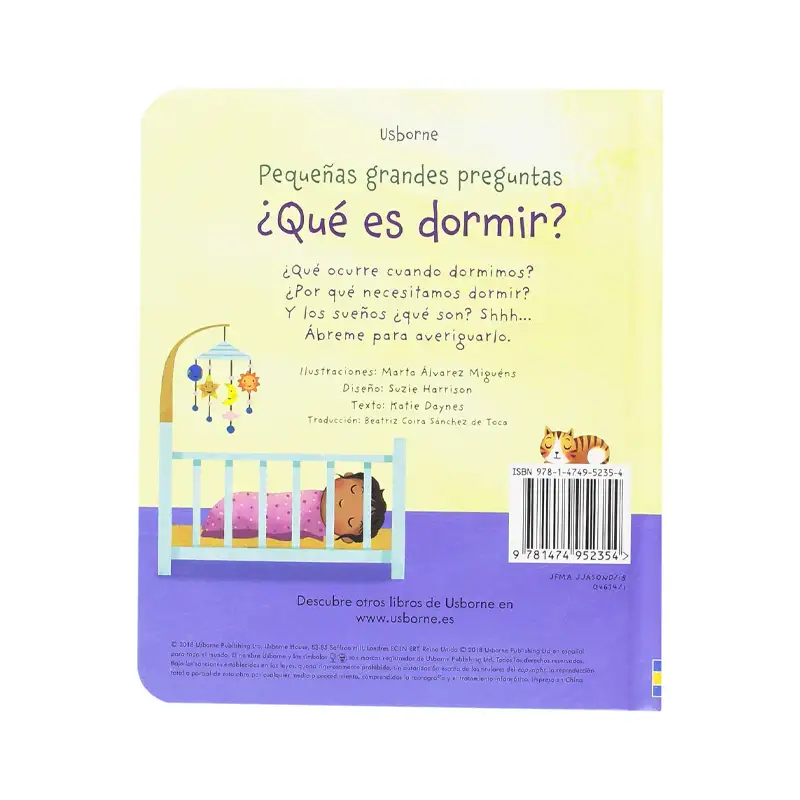 Libro Pequeñas Grandes Preguntas ¿Qué Es Dormir?