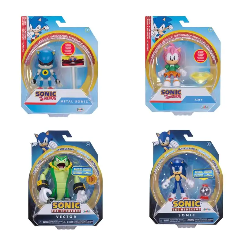 Jakks Pacific Sonic 423064 Figuras Articuladas Surtidas De 4 Pgl W18