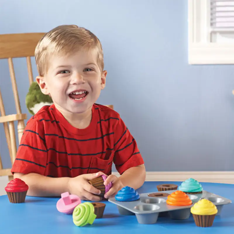 Learning Resources Ler7347 Cupcakes Con Formas Inteligentes
