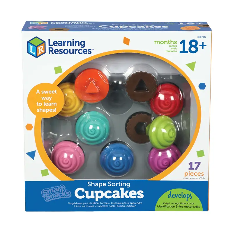 Learning Resources Ler7347 Cupcakes Con Formas Inteligentes