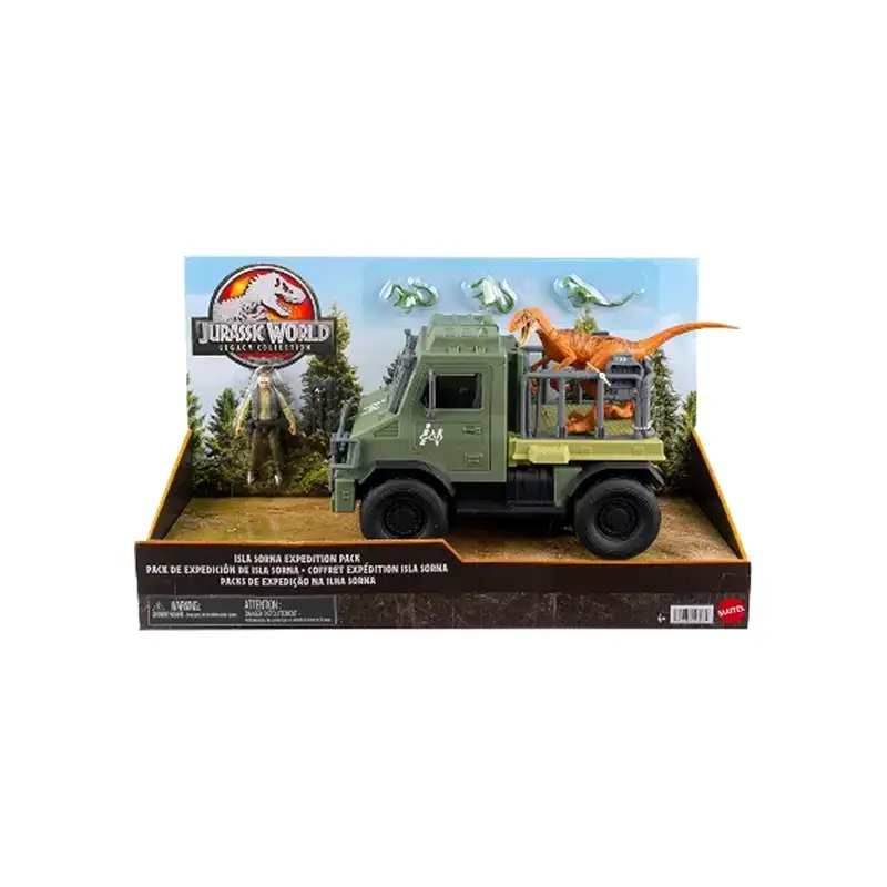 Mattel Jurassic World Htp63 Isla Sorna Jeep Expedition Pack Dieter Stark