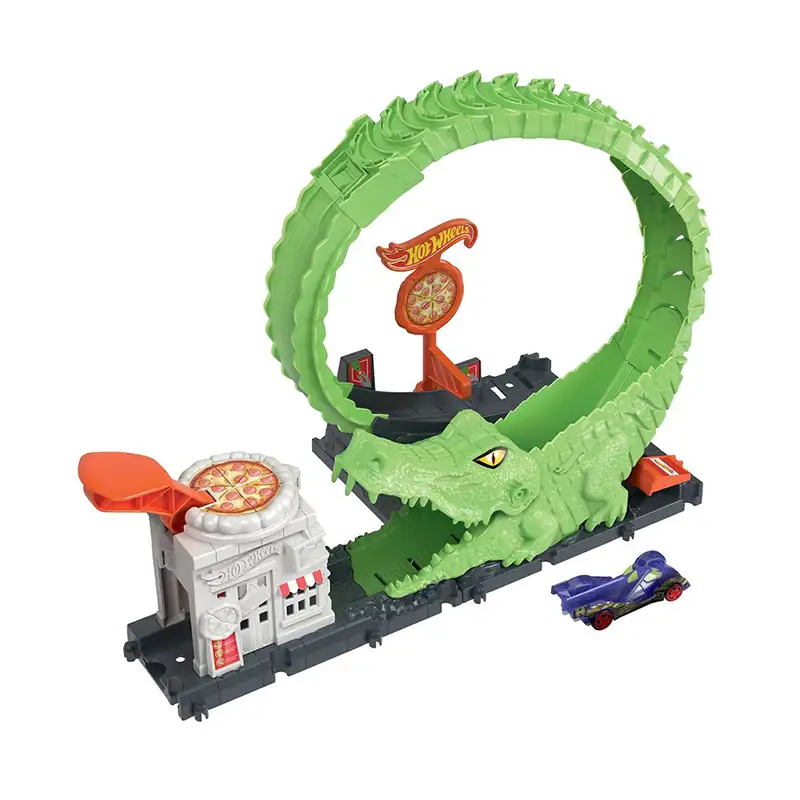 Mattel Hot Wheels Hkx39 Pista Némesis Cocodrilo
