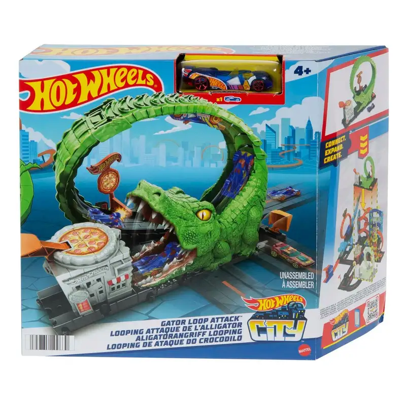 Mattel Hot Wheels Hkx39 Pista Némesis Cocodrilo