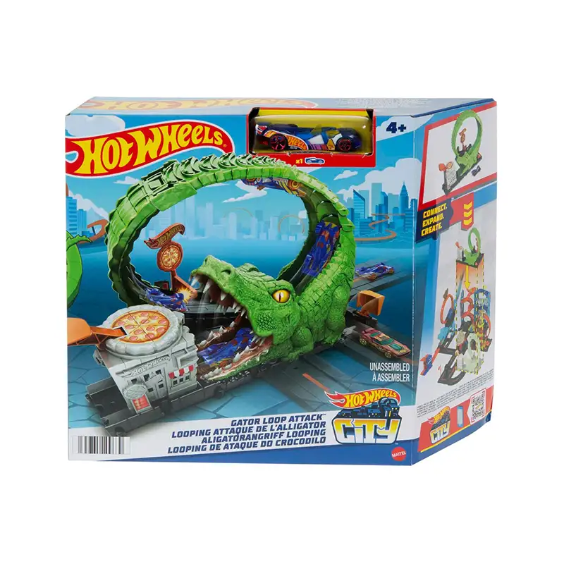 Mattel Hot Wheels Hkx39 Pista Némesis Cocodrilo