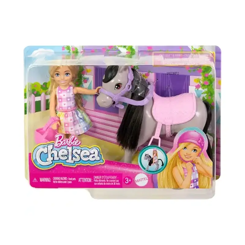 Mattel Barbie Htk29 Muñeca Chelsea Paseo En Pony