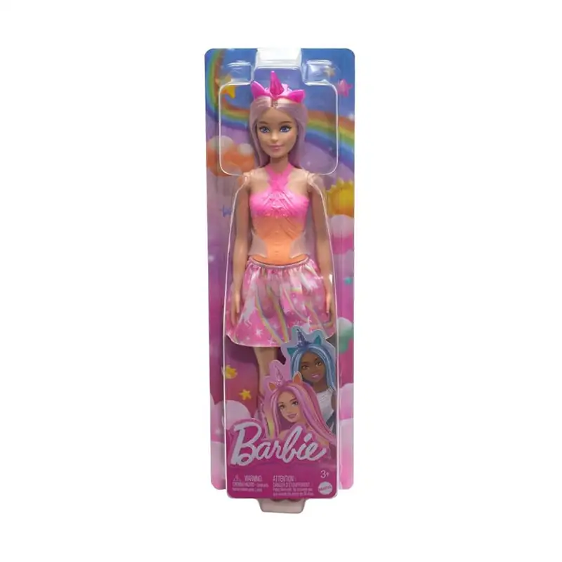 Mattel Barbie Hrr13 Muñeca Unicornio Falda De Ensueño Rosa