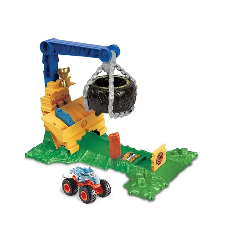 Mattel Hot Wheels Htp18 Monster Trucks Reto En La Selva