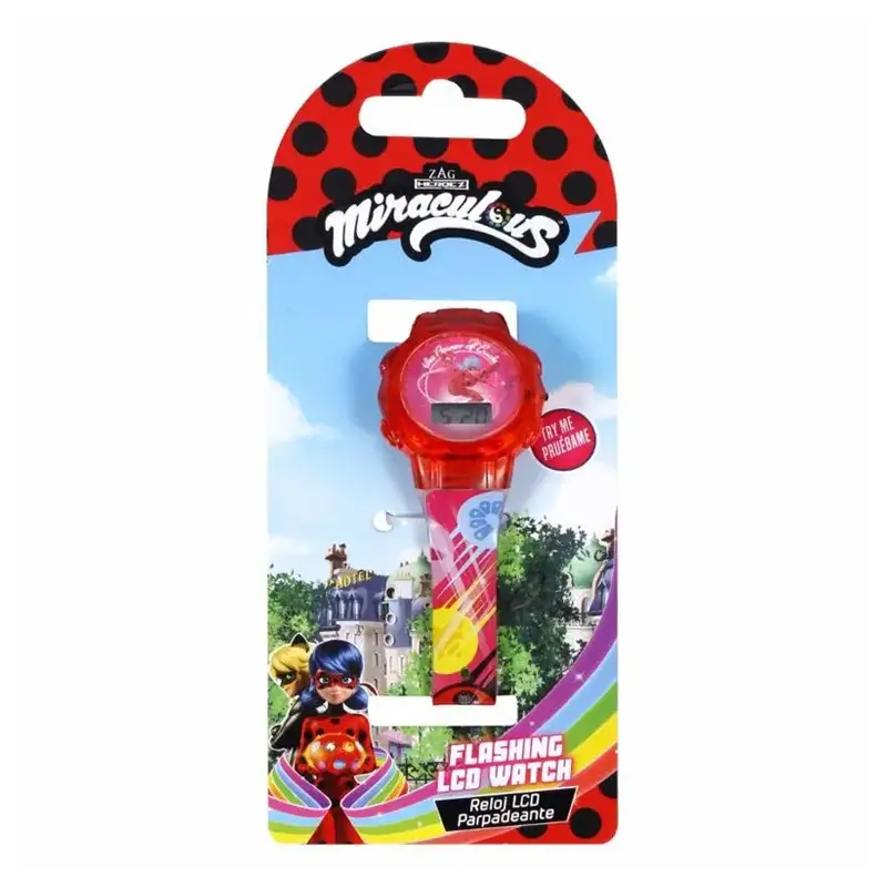 Boing Toys Miraculous Mrc4008 Reloj  Lcd Parpadeante