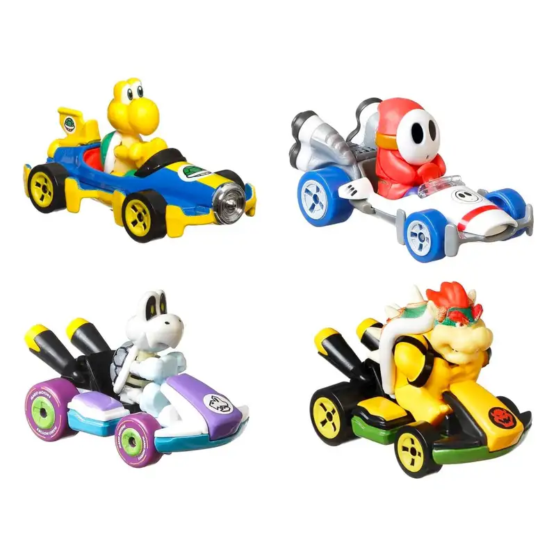 Mattel Hot Wheels Gwb36 Vehiculo De Colección Mario Kart Pack 4 Surtido