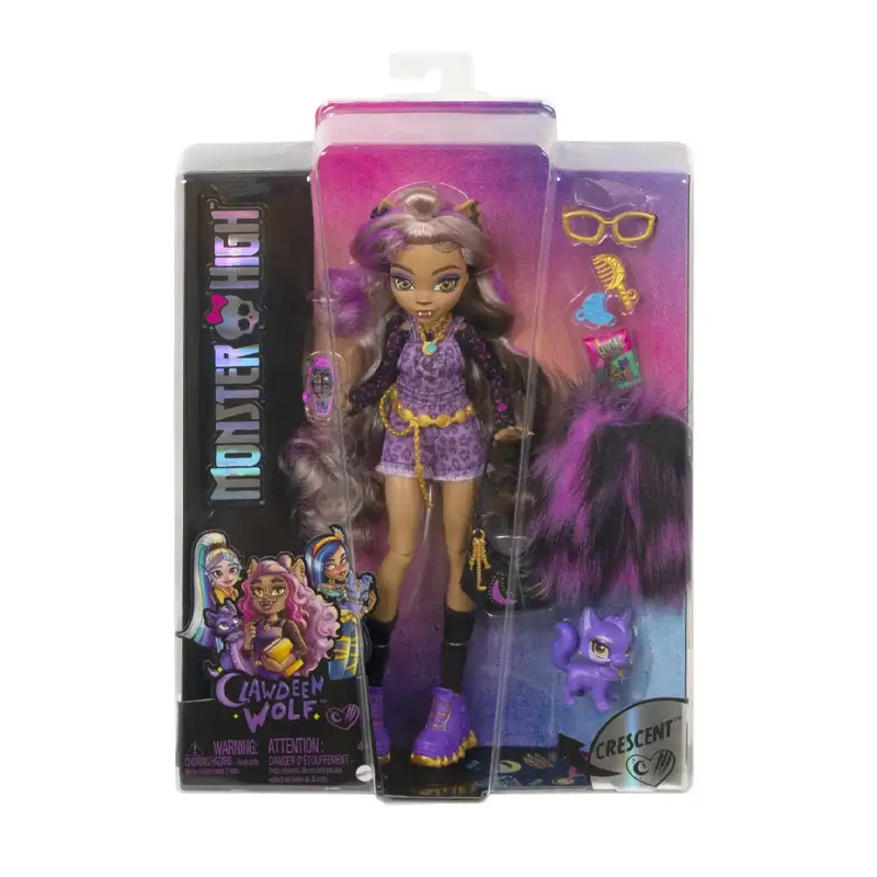 Mattel Monster High Hhk52 Muñeca Clawdeen Wolf Con Mascota Y Accesorios