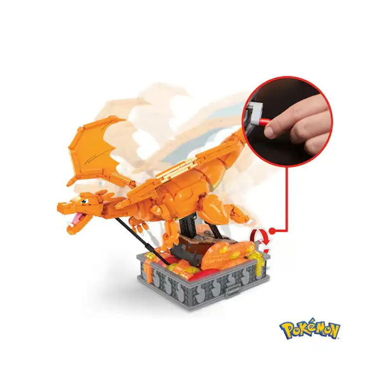 Mattel Mega Construx Hmw05 Pokémon Charizard Con Movimiento