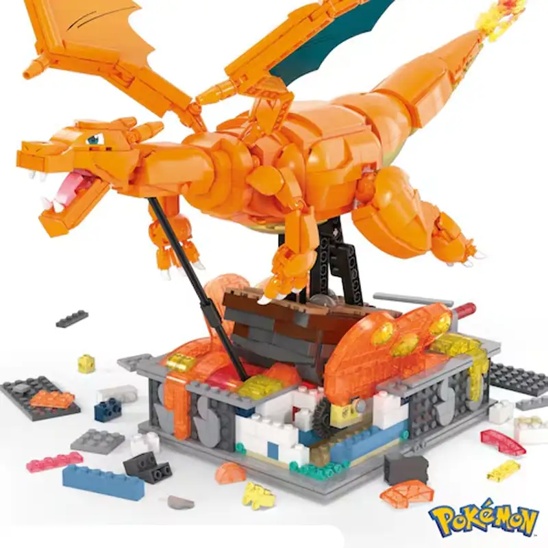 Mattel Mega Construx Hmw05 Pokémon Charizard Con Movimiento