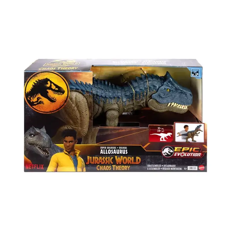 Mattel Jurassic World Hrx53 Figura Dinosaurio Alosaurio Súper Colosal