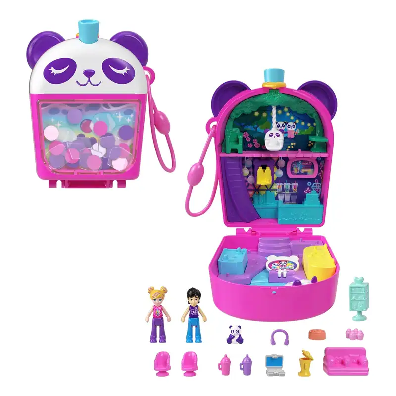 Mattel Polly Pocket Hwn95 Play Set Bubble Tea Con Accesorios