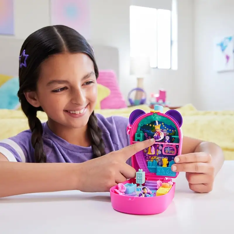 Mattel Polly Pocket Hwn95 Play Set Bubble Tea Con Accesorios