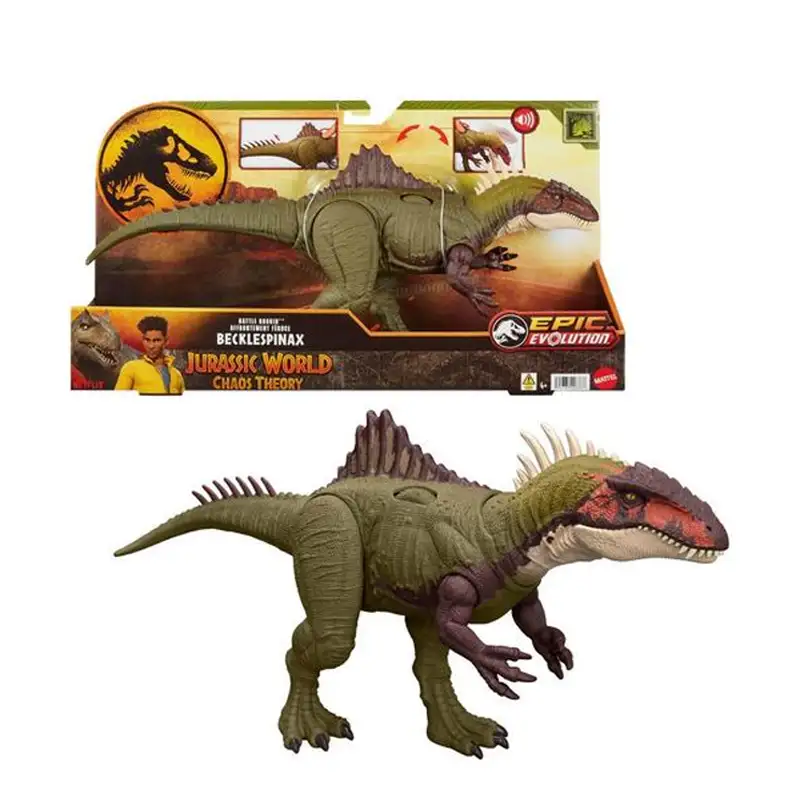 Mattel Jurassic World Hxf52 Figura De Becklespinax Rugido De Batalla