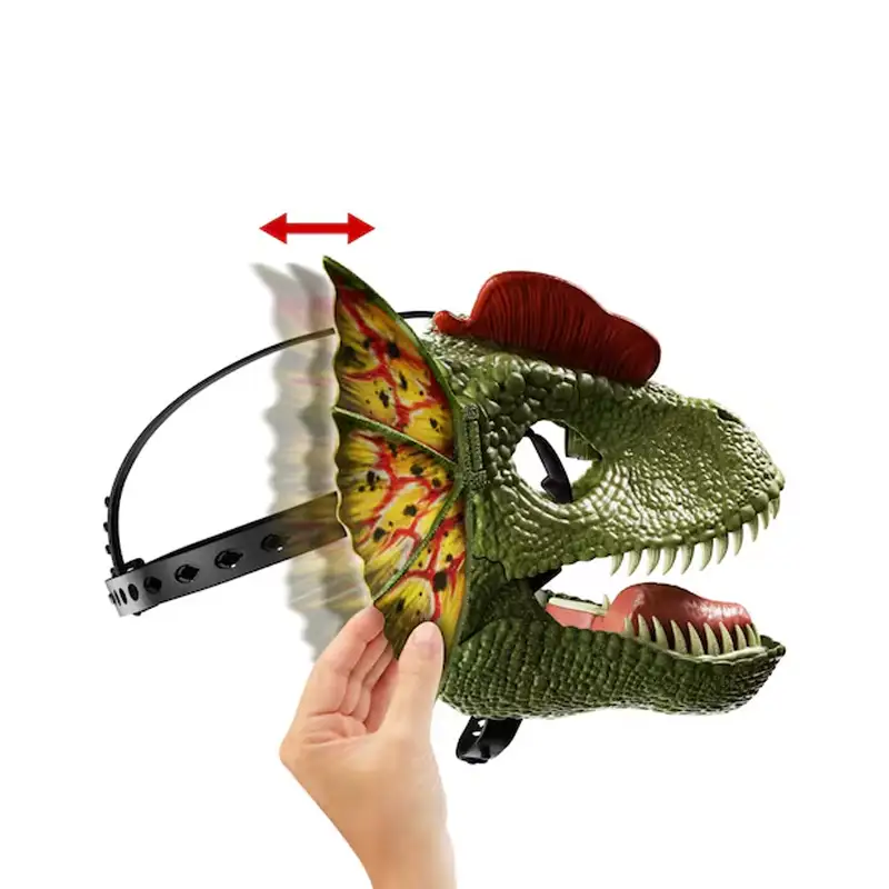 Mattel Jurassic World Hxf55 Mascara De Dilophsaurus De La Teoría Del Caos
