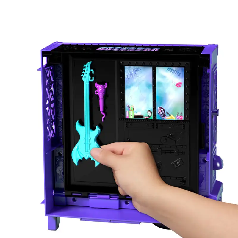 Mattel Polly Pocket Hxh83 Play Set De Monster Fest Con Dracula Doll Y Food Truck