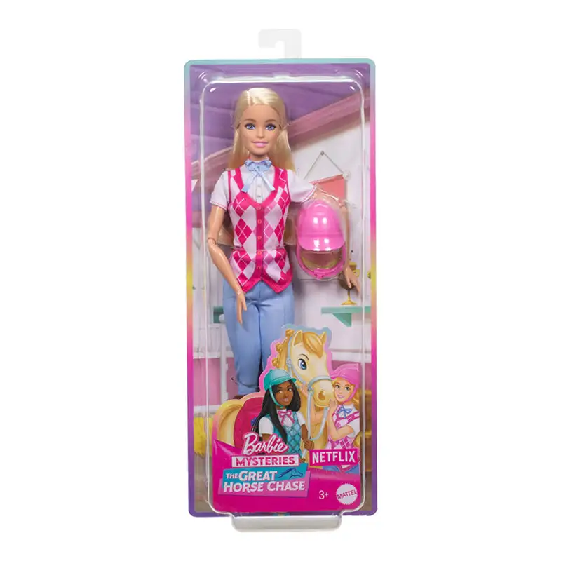 Mattel Barbie Hxj38 Muñeca Malibu Con Ropa Y Accesorios Para Montar