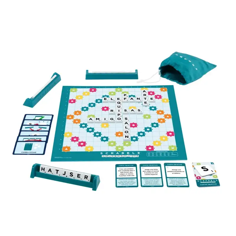 Mattel Games Hxm54 Juego De Mesa Scrabble 2 En 1 Con Palabras