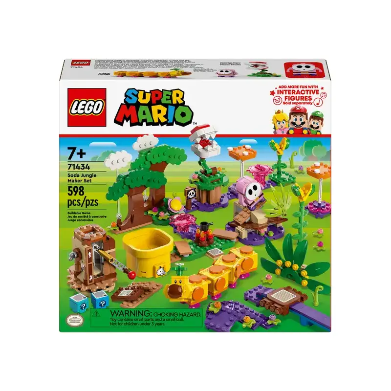 Lego Super Mario Bros 71434 Juego Para Hacer Refrescos En La Jungla