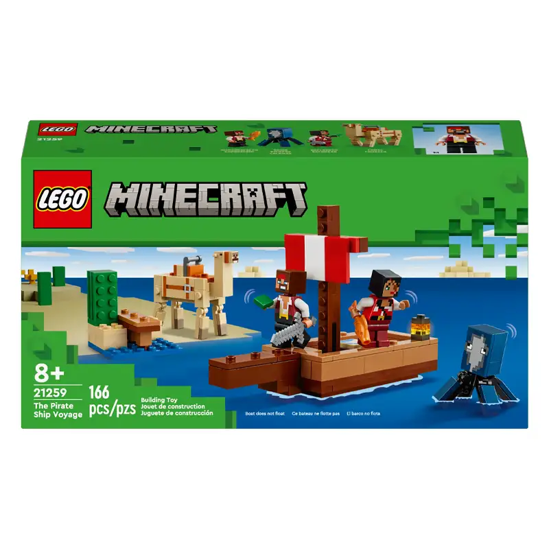 Lego Minecraft 21259 El Viaje En Barco Pirata