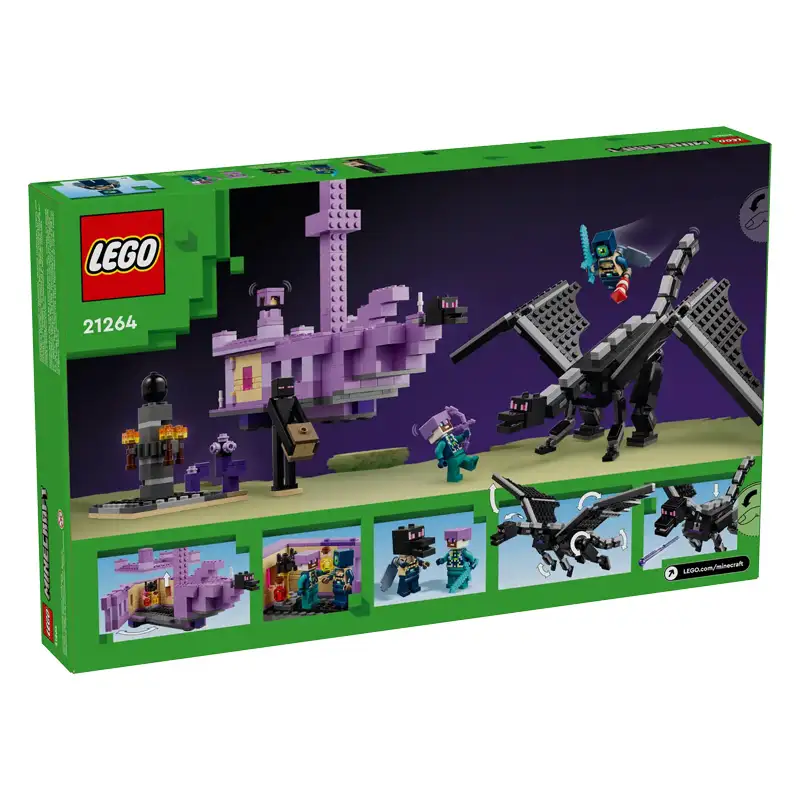 Lego Minecraft 21264 El Dragón Del Fin Y La Nave Del Fin