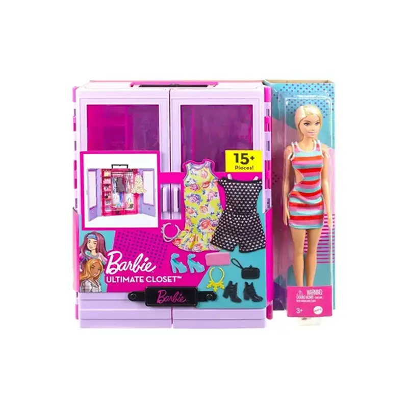 Mattel Barbie Hjl66-1 Mu–eca Set De Closet Con Accesorio