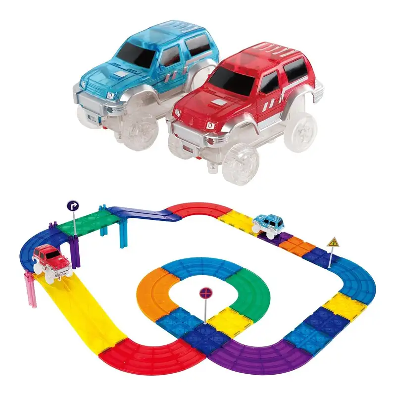 Picasso Magnetic Tiles Ptr30 Juego De Construcción Pista De Carrera De 30 Piezas