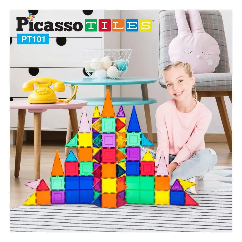 Picasso Magnetic Tiles Pt101 Blister 101 Azulejos