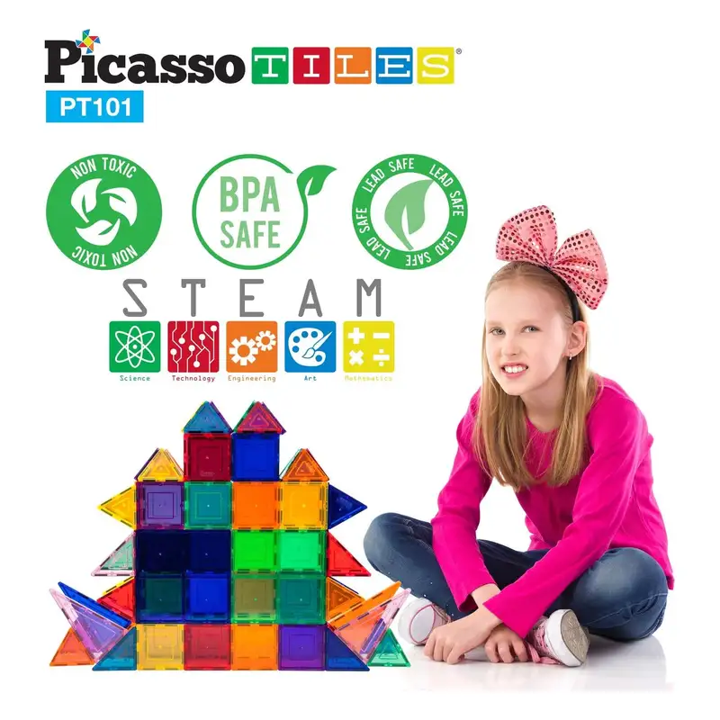 Picasso Magnetic Tiles Pt101 Blister 101 Azulejos