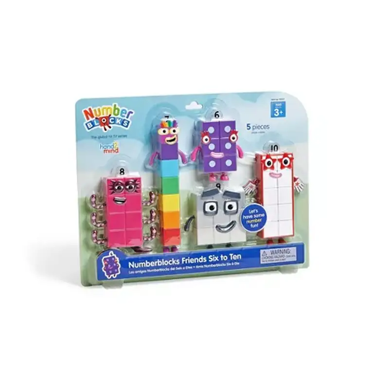 Hand2Mind Numberblock 95357 Set De Figuras Amigos De Seis A Diez
