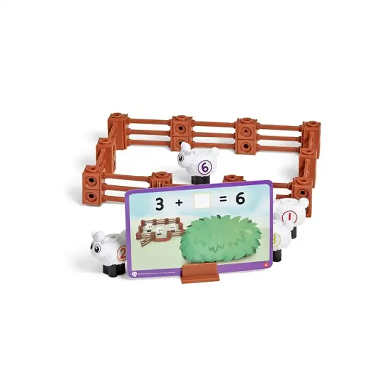 Hand2Mind Numberblock 96093 Juego De Actividades De Cubos Granja De Ovejas