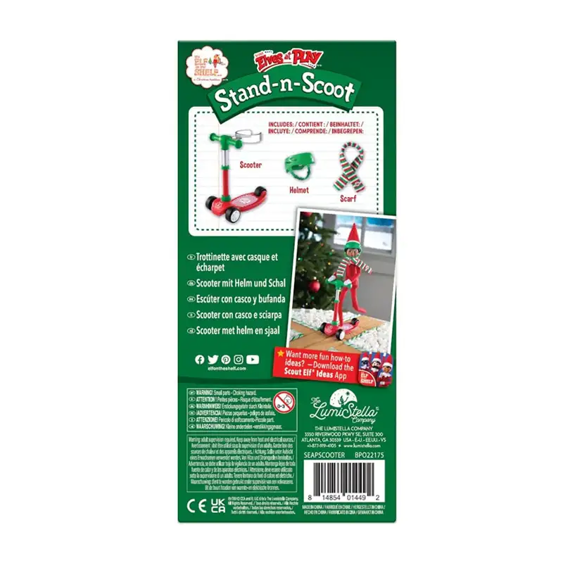 The Elf On The Shelf Seapscooter Elfo Con Accesorio De Monopatin