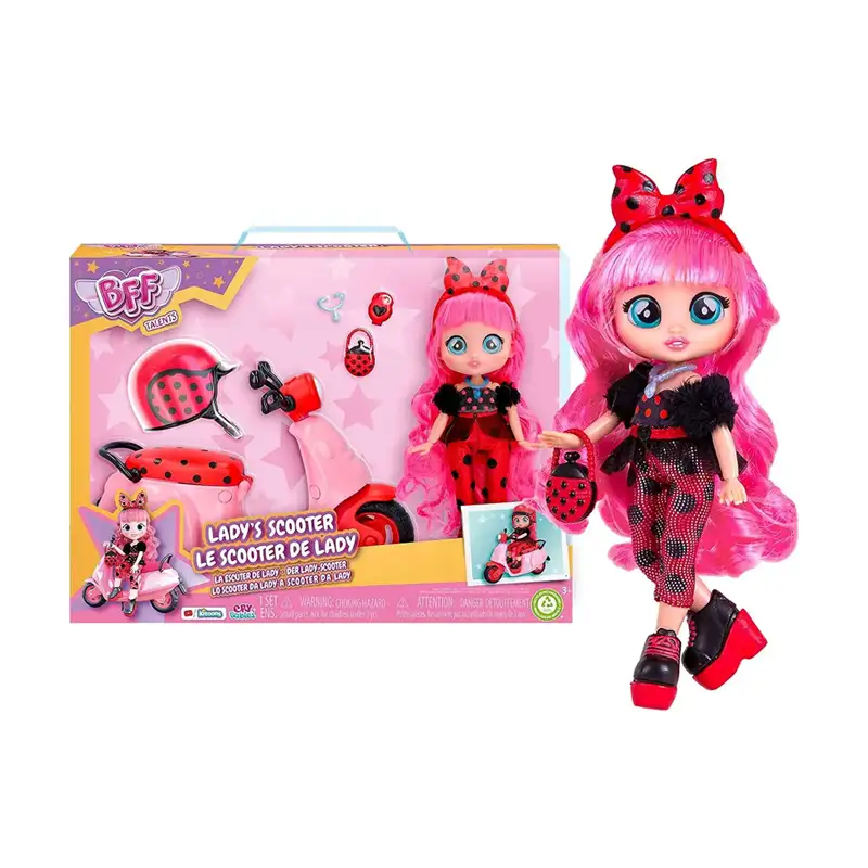 Imc Toys Cry Babies 911123 Bff Lady Con Scooters3