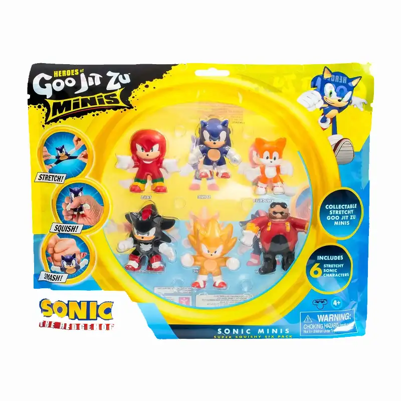 Moose Goo Jit Zu 42826 Sonic The Hedgehog Mega Pack Minis X6